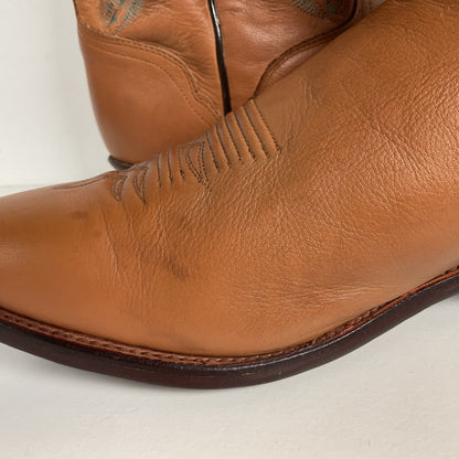Vintage J. Chisholm Buckskin Cowboy Boots | USA Made | Men’s 13 D