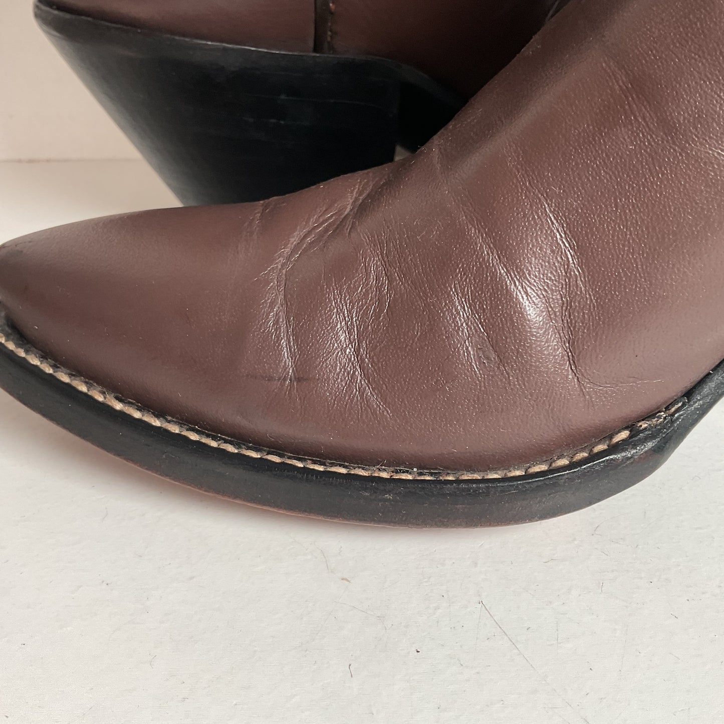 Custom Tall Top Cowboy Boots 11 Wide Shooter Style