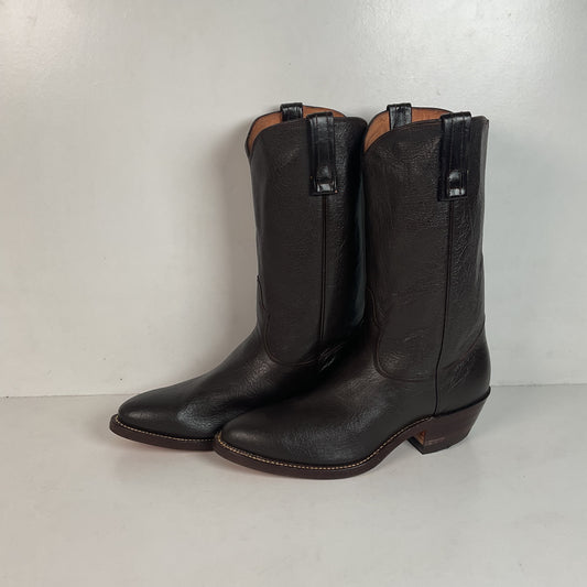 Vintage 1960s Nocona Water Buffalo Cowboy Boots 8 D Exotic