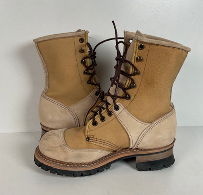 Vintage Georgia Safety Toe Combat Boots | Desert Suede | 5.5 E |Women’s 7