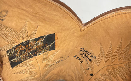 Vintage Tony Lama Cowboy Boots | Bullhide | Gold Label | USA Made | Men’s 9 D