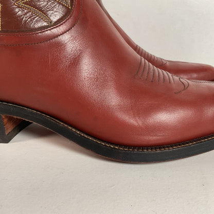 1960s Justin Pee Wee Cowboy Boots 10 D Shorty