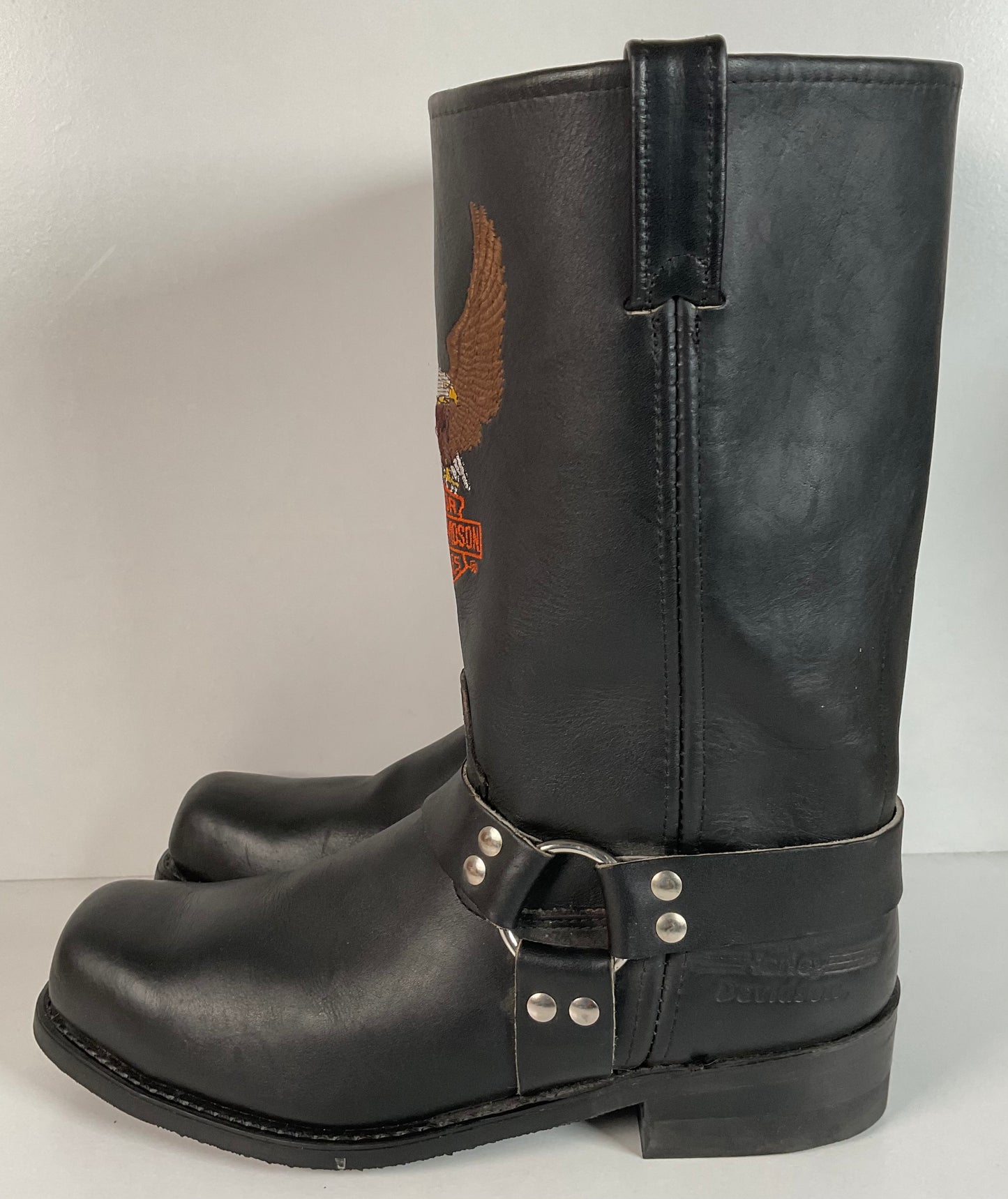 Harley Davidson Steel Toe Engineer Harness Boots 12 D O-Ring