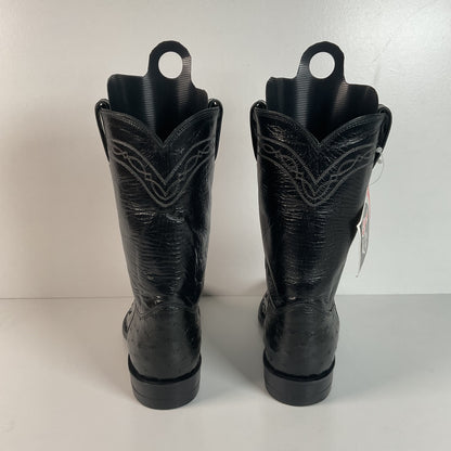 Justin Full Ostrich Quill Roper Boots | Exotic | USA Made | Men’s 8.5 D