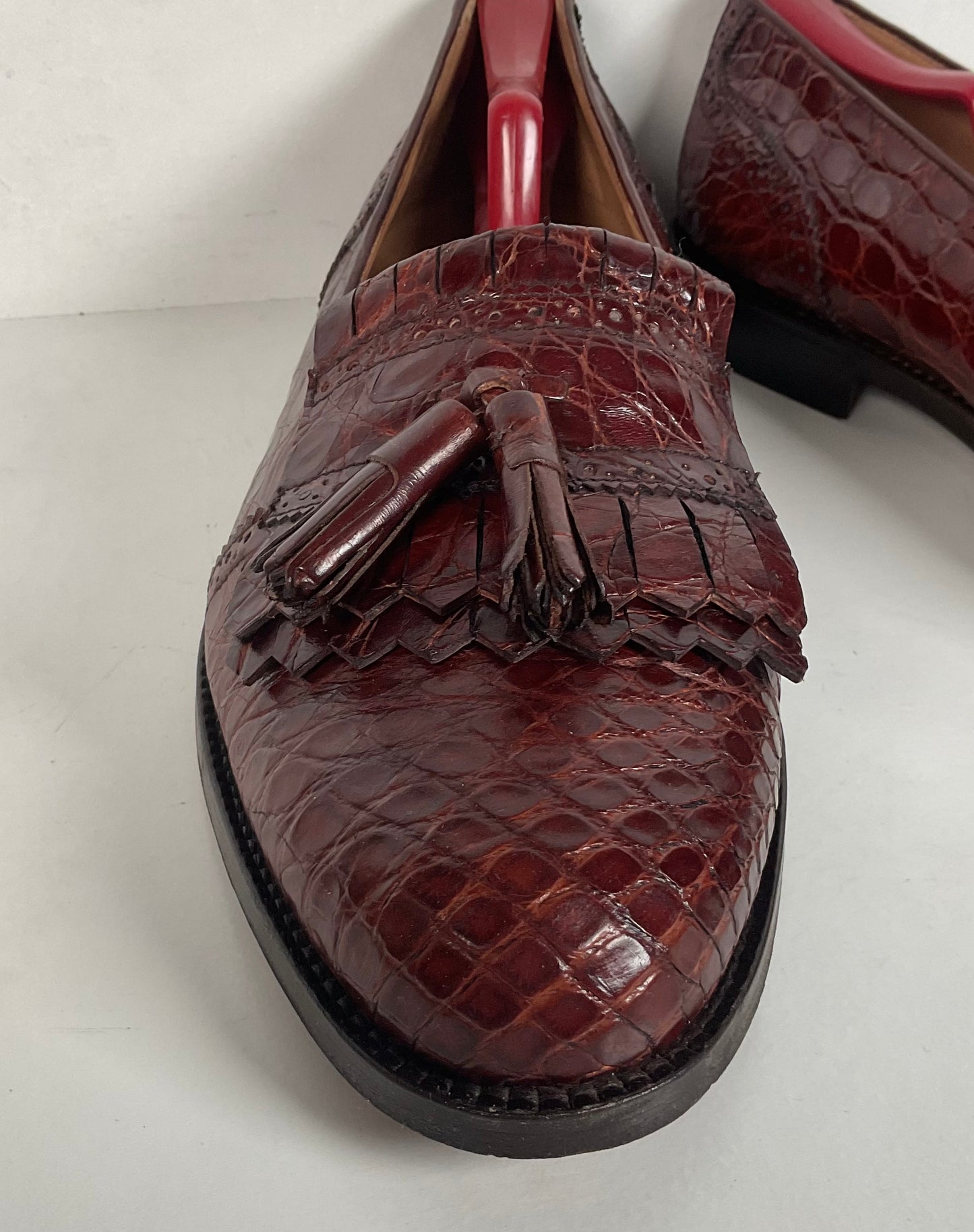 Vintage Foster Rainey Tassel Loafers | Full Crocodile | Exotic | Men’s 12