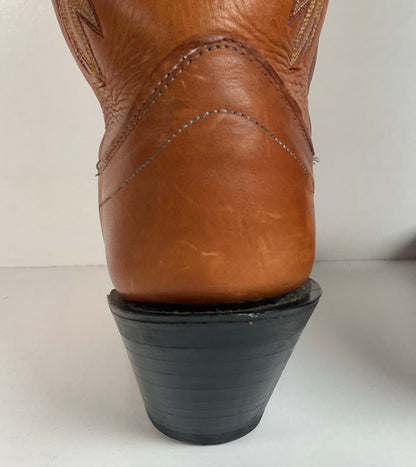 Olathe Brown Mule Buckaroo Boots | Tall Top | USA Made | Men’s 8.5 D