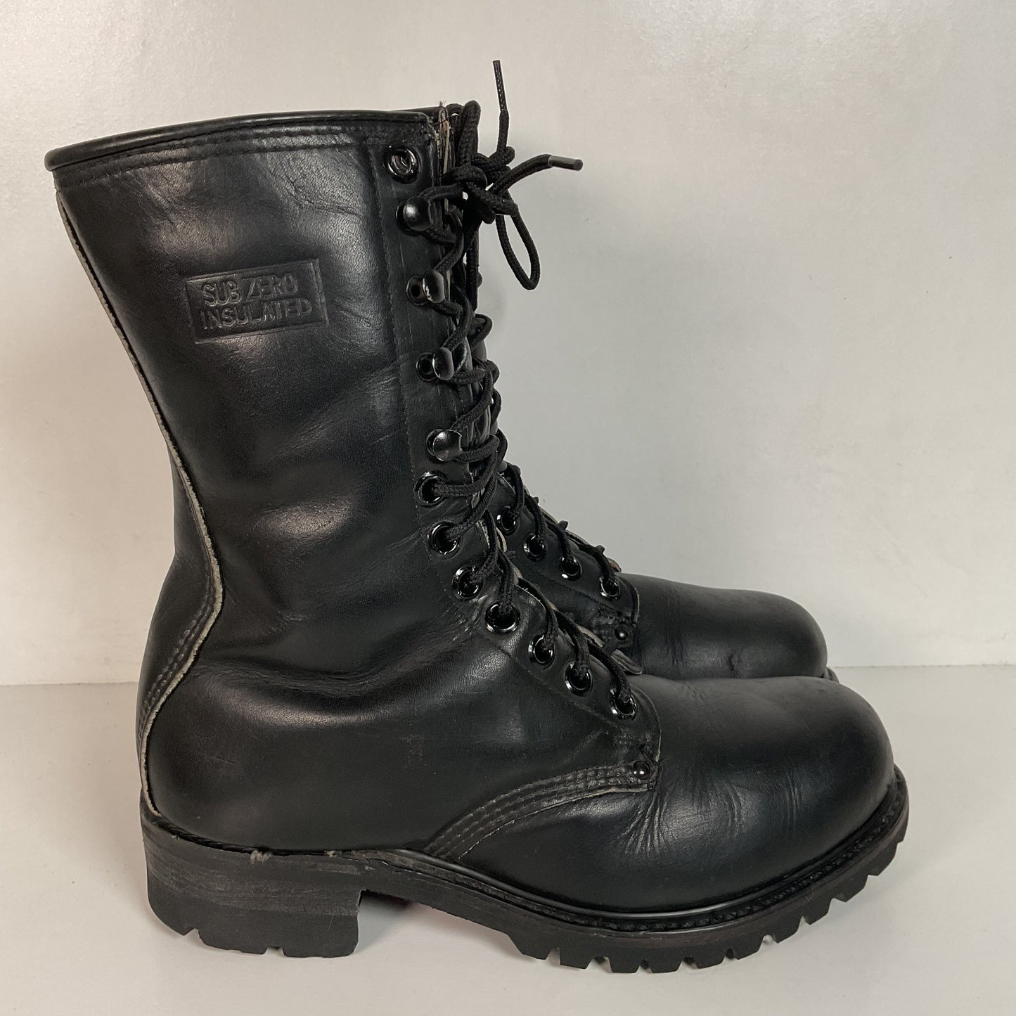 Vintage Carolina Sub Zero Leather Boots 7.5 E Steel Toe Insulated Logger USA