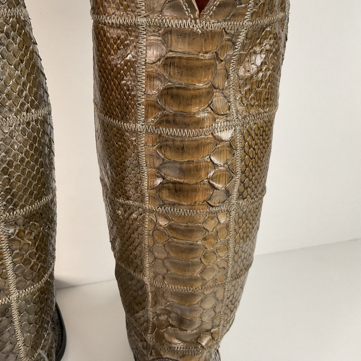 Vintage Nocona Full Python Cowgirl Boots | Snakeskin | Men’s 6 B | Women’s 7