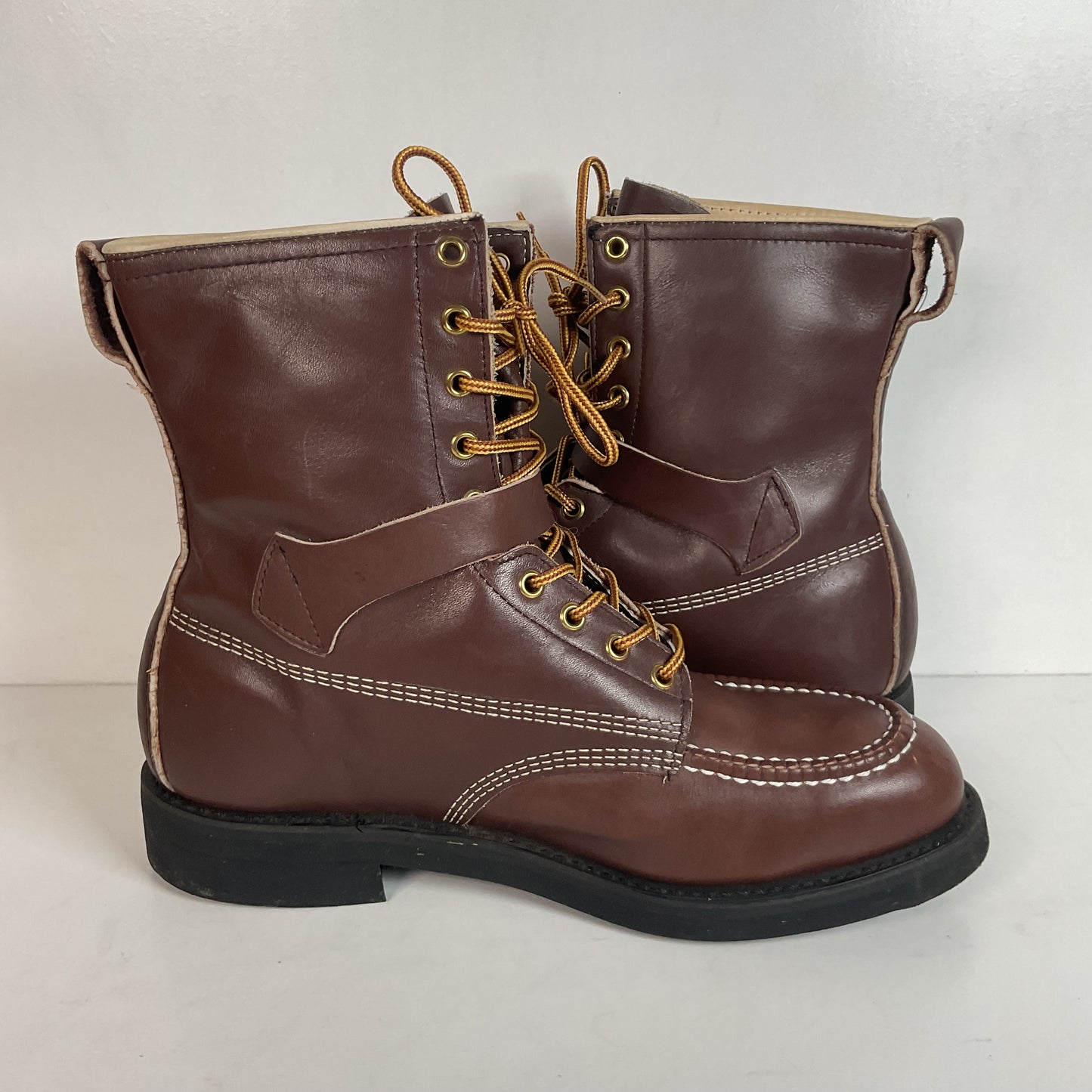 Vintage Rail Road Tanker Boots 9.5 E USA Made Steel Toe