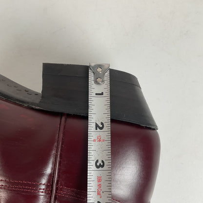 Vintage Nocona Legacy Cowboy Boots 9.5 E Burgundy Calf USA Made
