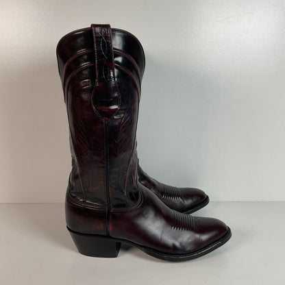 Vintage Lucchese Santini Goat Cowboy Boots | USA Made | Seville | Men’s 9 D