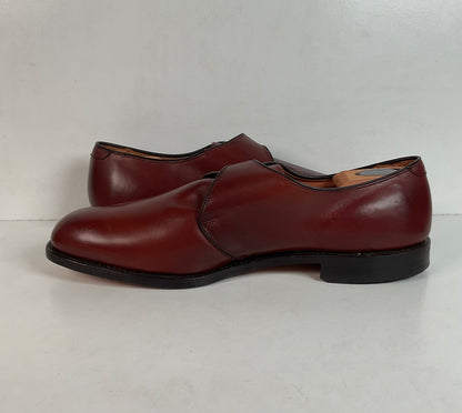 Allen Edmonds Garner Monk Strap Loafers 15 D USA Made Burnished Calf Skin