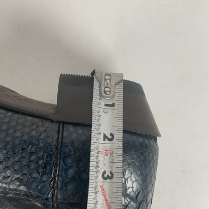 Vintage Nocona Python Snakeskin Cowboy Boots | USA Made | Royal Blue | 9 EE