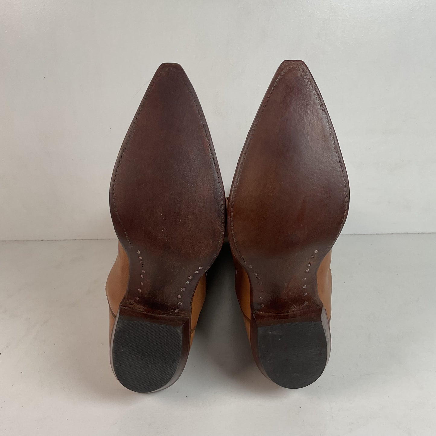 Vintage Sanders Cowgirl Boots 6.5 B Snip Toe Hand Crafted