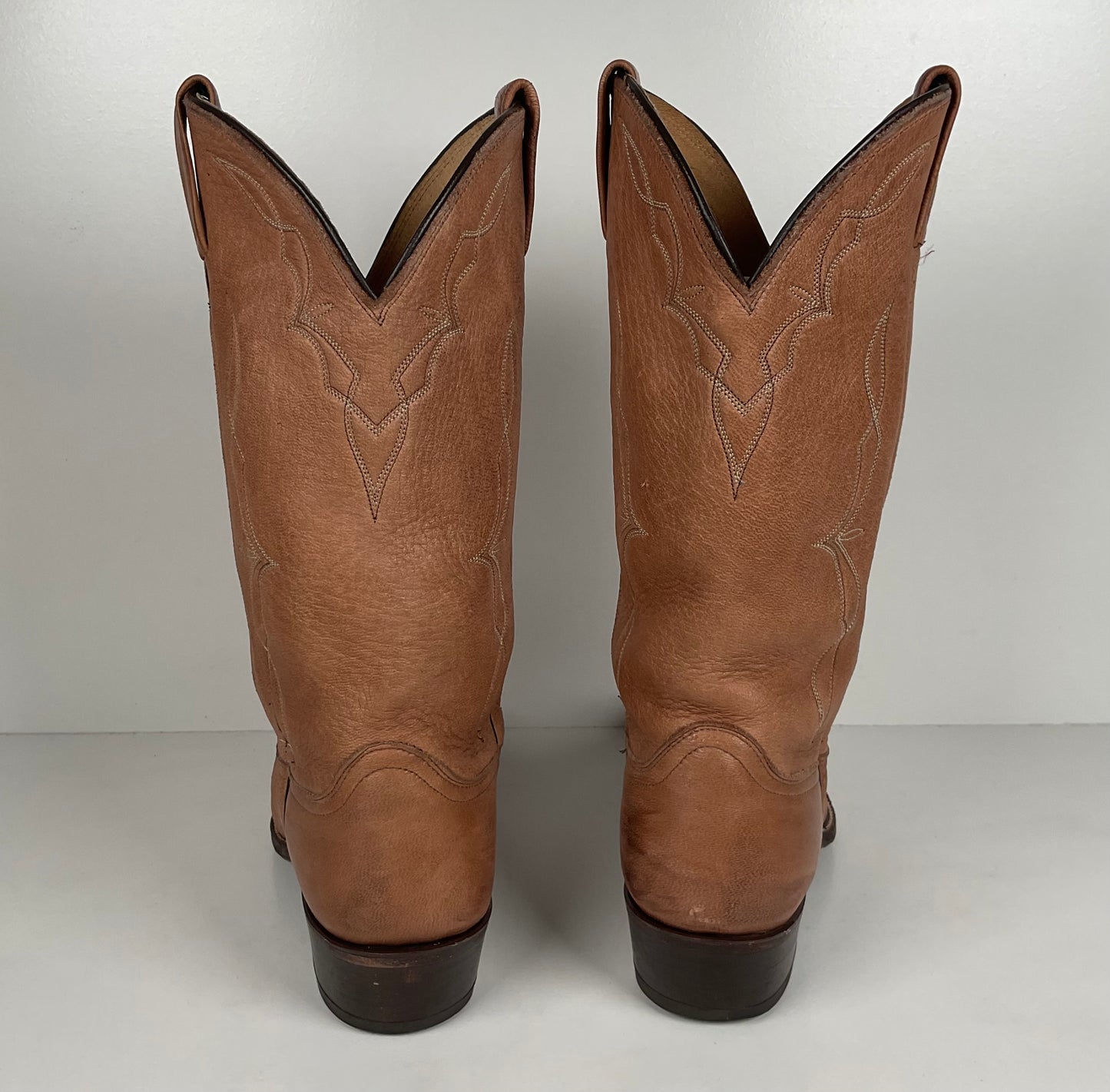 Vintage Dan Post Elk Skin Cowboy Boots | USA Made | Men’s 9.5 D