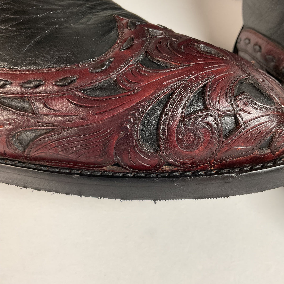 Tres Outlaws Custom Cowboy Boots | Tooled Wingtip Triad | Men’s 16 E
