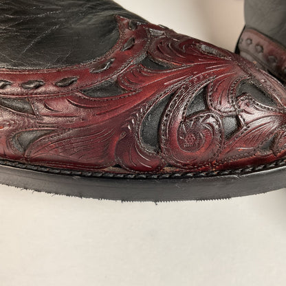 Tres Outlaws Custom Cowboy Boots | Tooled Wingtip Triad | Men’s 16 E