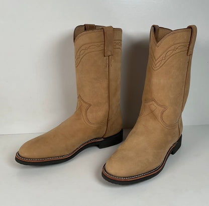 Justin Elk Skin Roper Boots | Tekno Crepe | USA Made | Women’s 7 B
