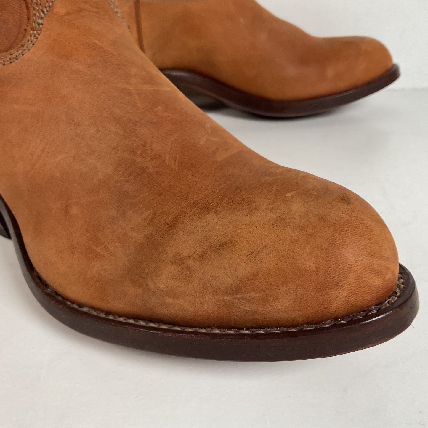 Stewart Fine Handmade Cowboy Boots | Nubuck | Custom | Men’s 6 EE | Women’s ￼7
