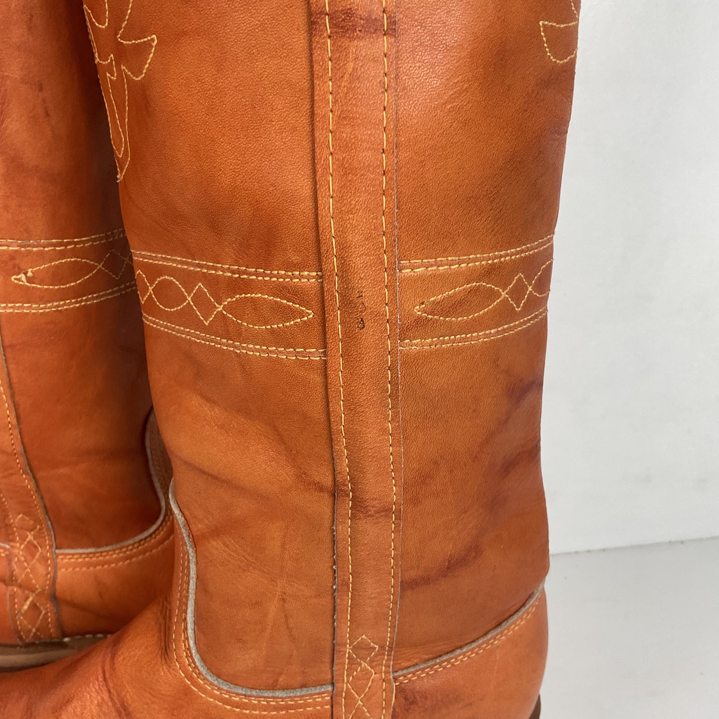 Vintage Women’s Longhorn Campus Boots 8 M USA Made Chunky