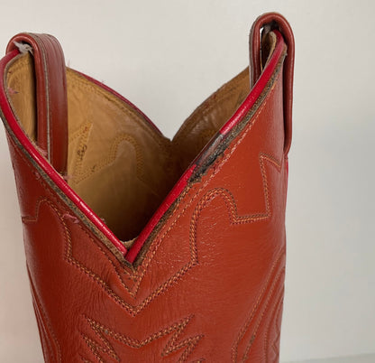 Vintage Tony Lama Cowboy Boots | Gold Label | Tooled Inlay | 6.5 C | Women’s 7.5