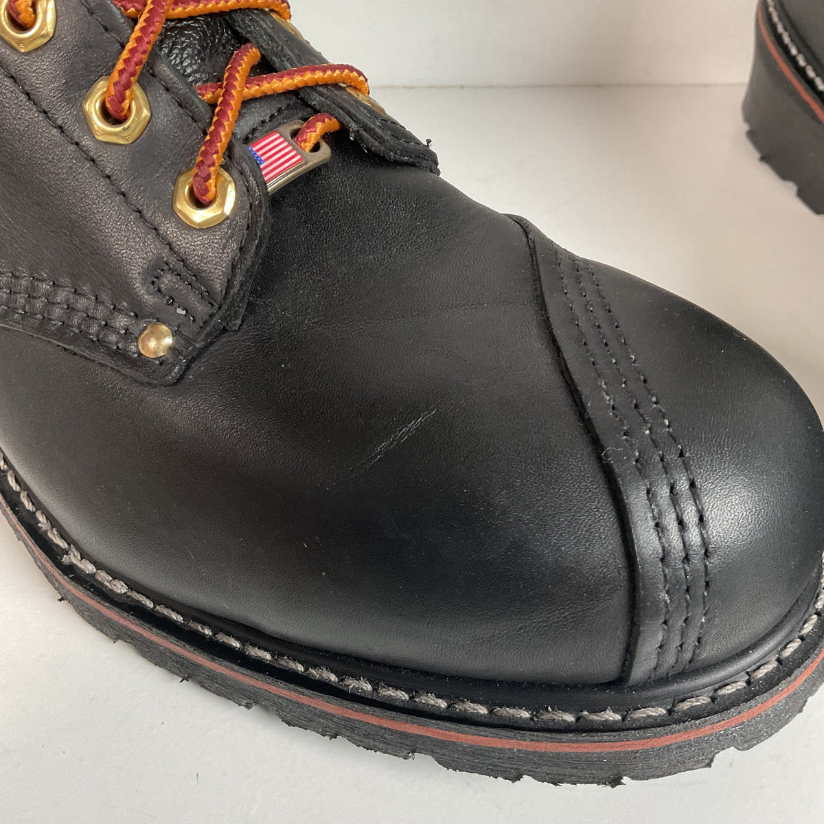 Carolina Linesman Boots | Soft Toe | Black Oil Tan | USA Made | Men’s 12 D
