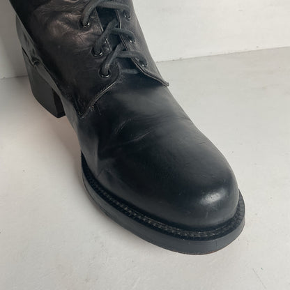 Vintage 1990s Women’s Guess Lace Up Go-Go Boots 7.5 Grunge Punk