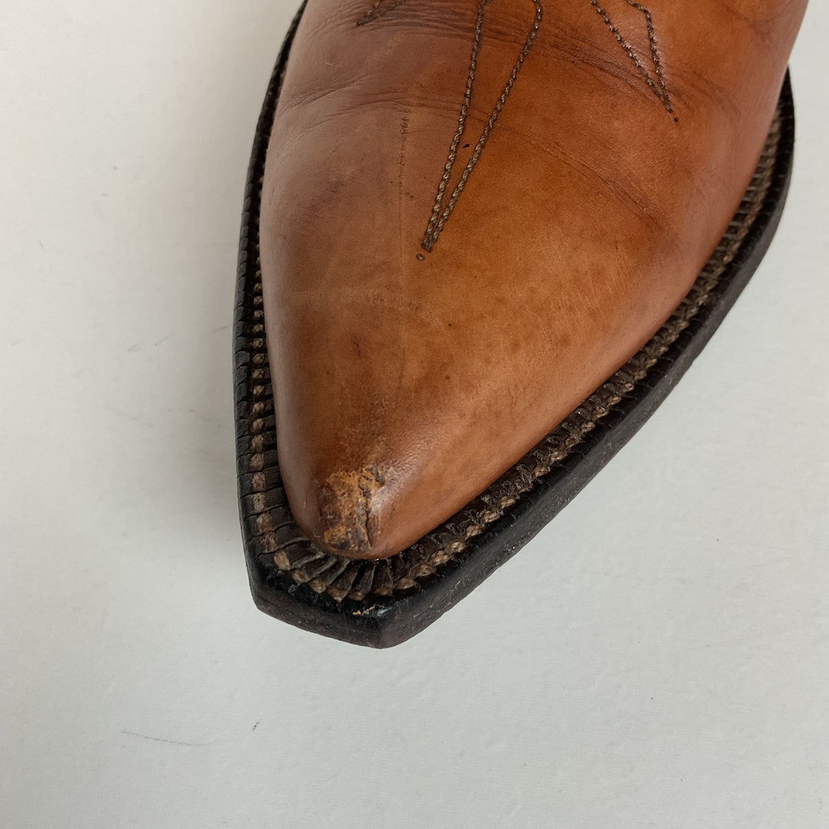 Vintage Justin Fort Worth Cowboy Boots | X Toe | White Label | Men’s 7 D