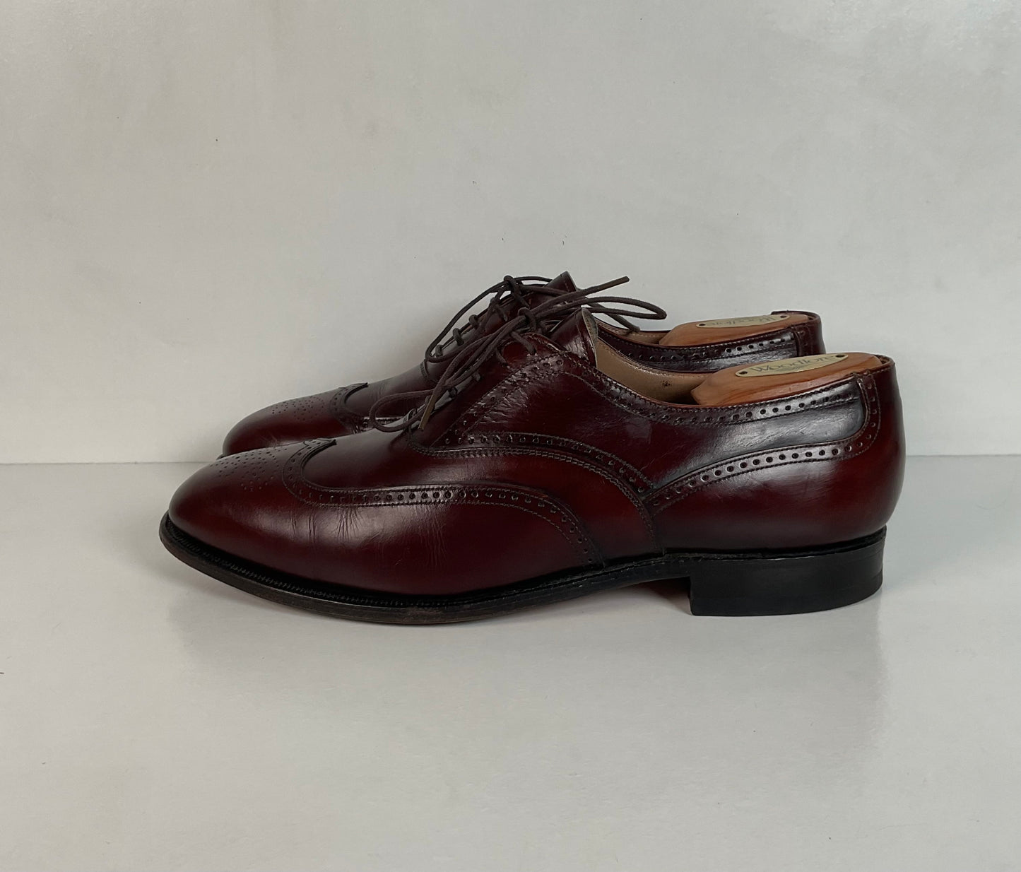 Vintage Johnston Murphy Aristocraft Oxford Shoes 8.5 D USA (2) Pairs USA Made
