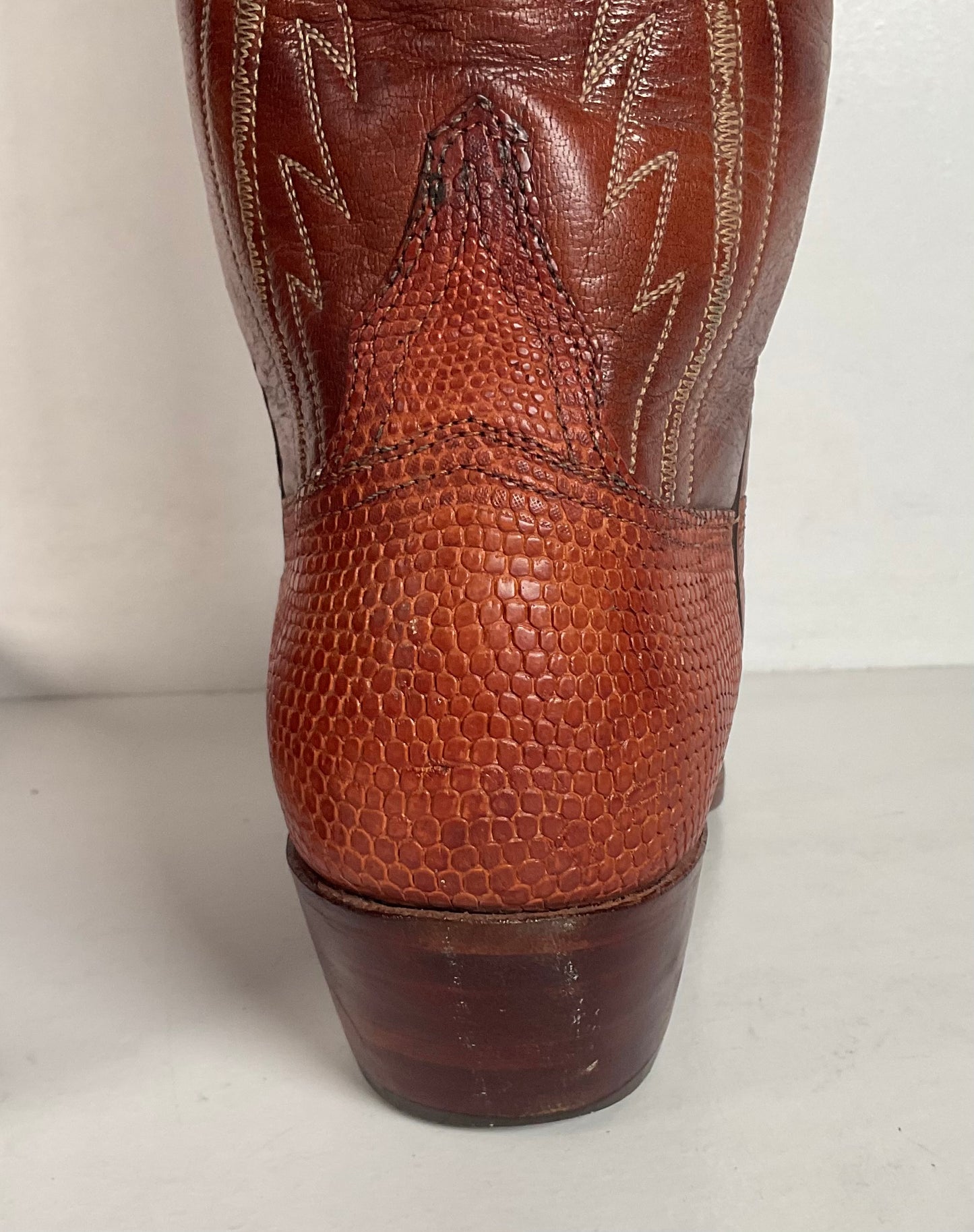 Vintage Lucchese San Antonio Cowgirl Boots | Teju Lizard | 6.5 B