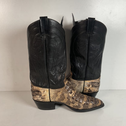 Remington Natural Alligator Cowboy Boots 9 D Body Cut