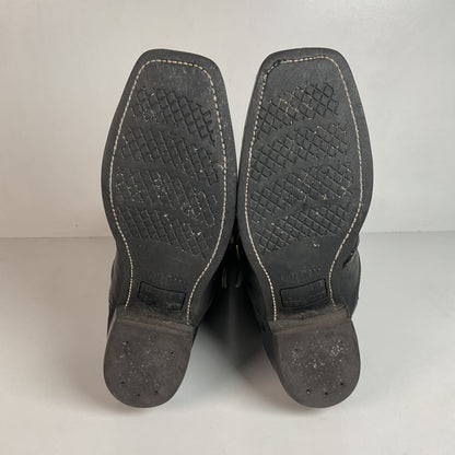 1970s Durango Harness Motorcycle Boots 10 D USA Made Biker Buckle