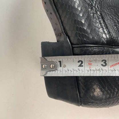 Exotic Black Cobra Snakeskin Cowboy Boots Mexico 28.5 E | US Men’s 10.5