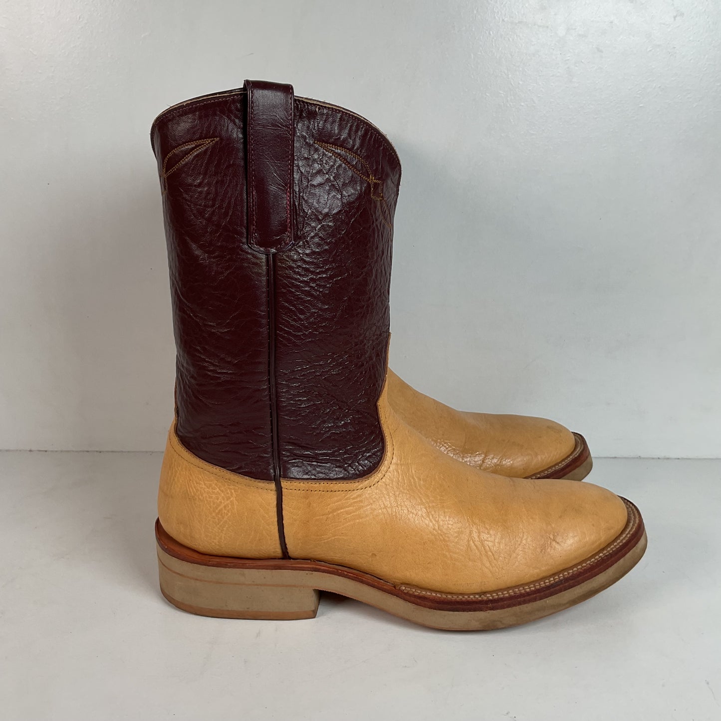Anderson Bean Crepe Roper Boots 9.5 D USA Made