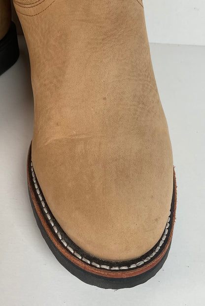 Justin Elk Skin Roper Boots | Tekno Crepe | USA Made | Women’s 7 B