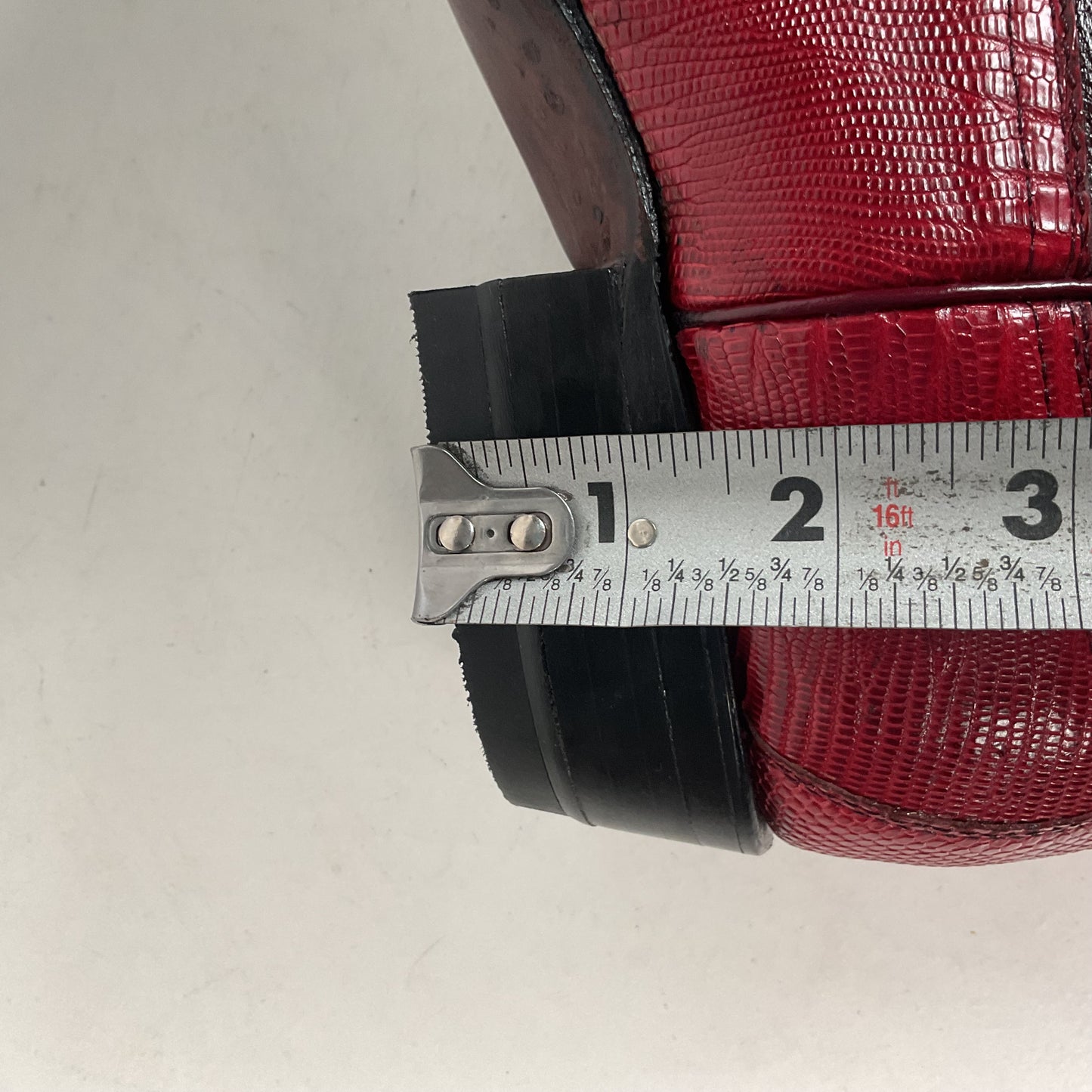 Lava Red Teju Lizard Cowboy Boots Men’s 6 Extra Wide | Women’s 7