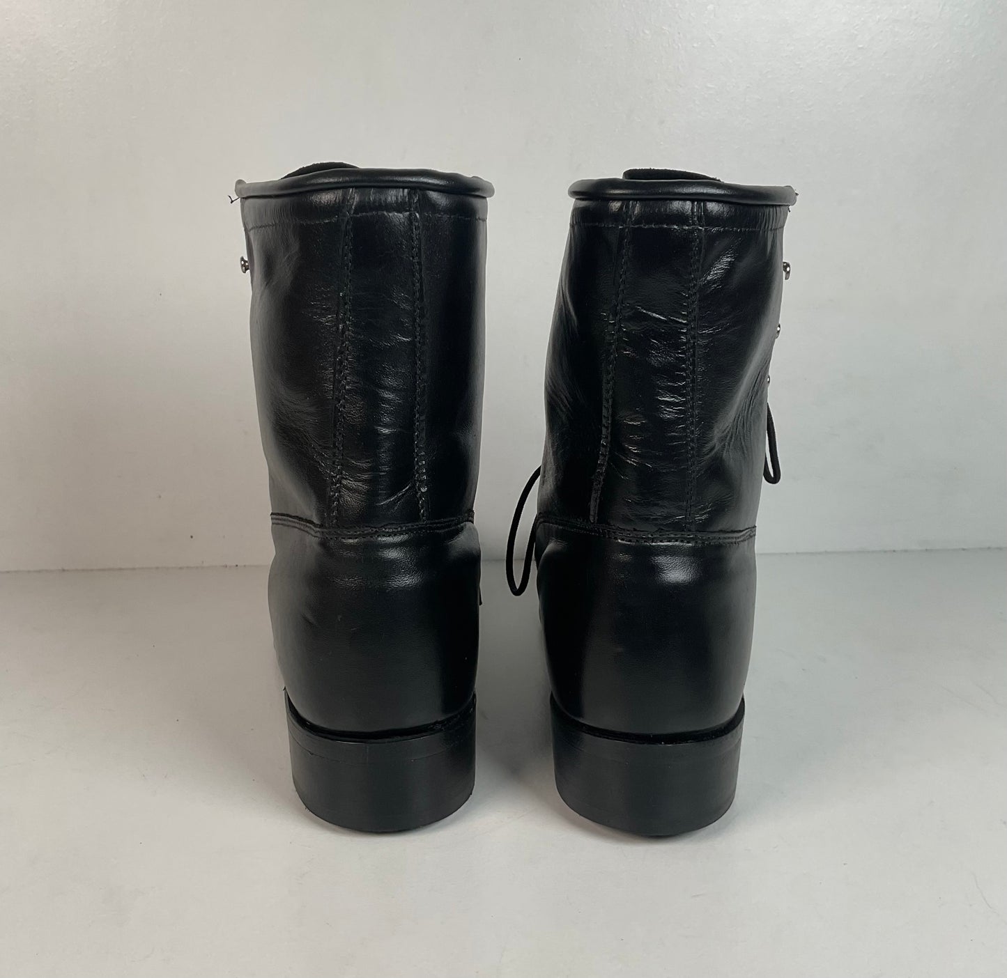 Vintage J. Chisholm Kiltie Packer Boots 9.5 EE USA Made Lace Up