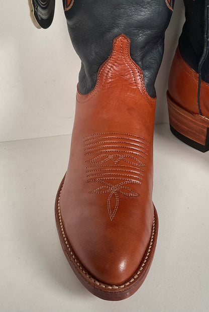 Vintage Dan Post Cowgirl Boots | USA Made | Tooled Inlays | Women’s 7 M