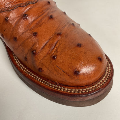 Lucchese 2000 Ostrich Quill Roper Boots | Crepe Sole | Exotic | Women’s 7.5 C