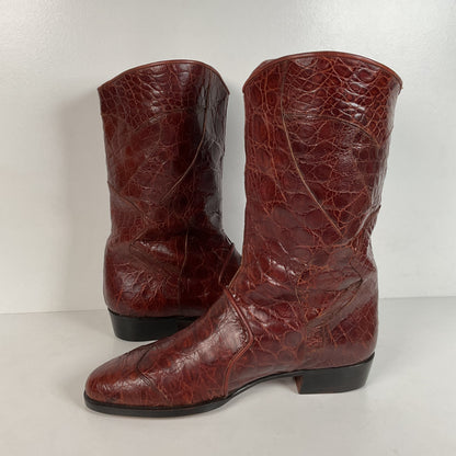 Vintage Lorenzo Banfi Dress Boots | Full Crocodile | Men’s 9 M