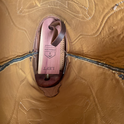 Custom Made Ostrich Leg Cowboy Boots | Lone Star Inlay | Exotic | Men’s 10.5