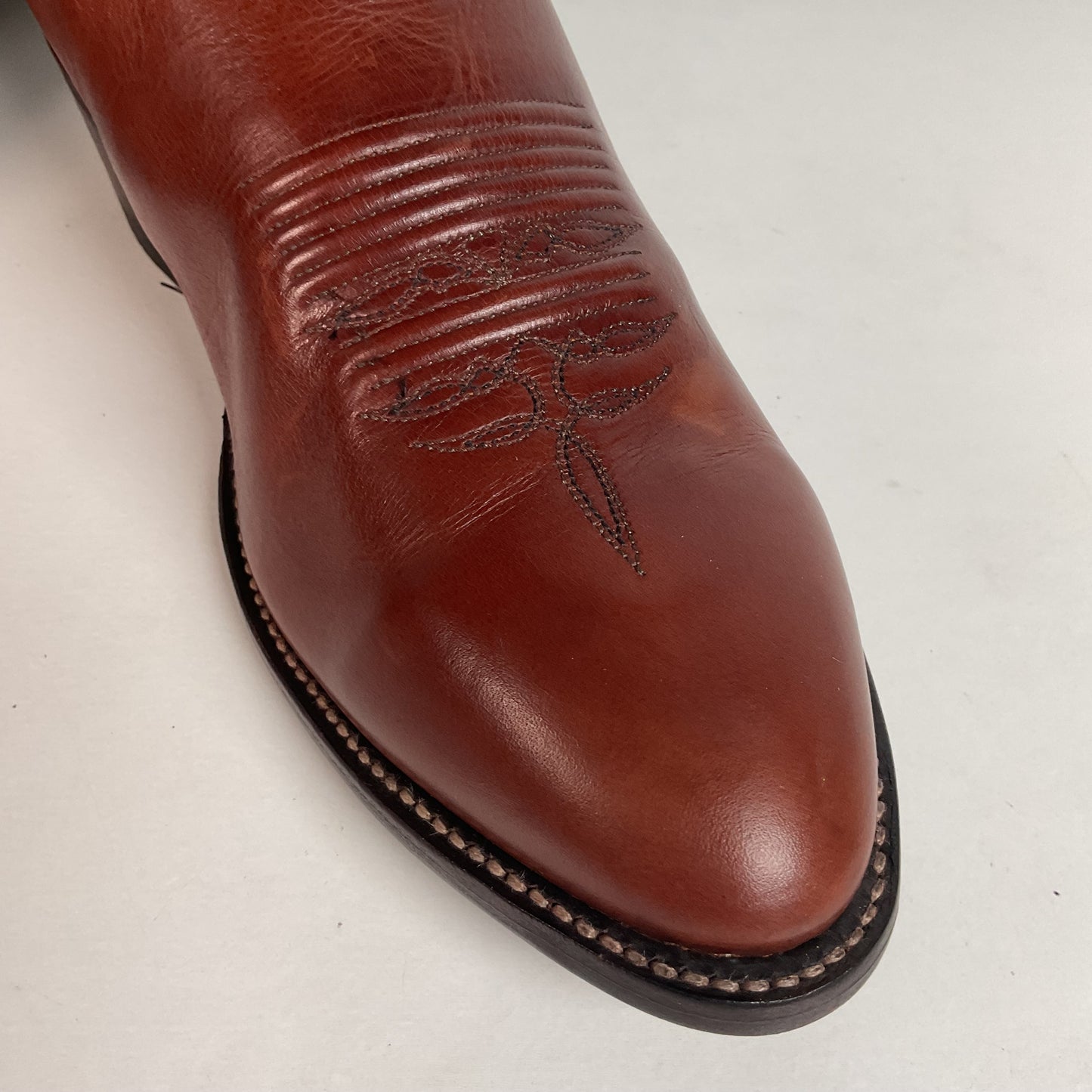 Vintage Larry Mahan Cowboy Boots | Chocolate Cow | USA Made | Men’s 9 D