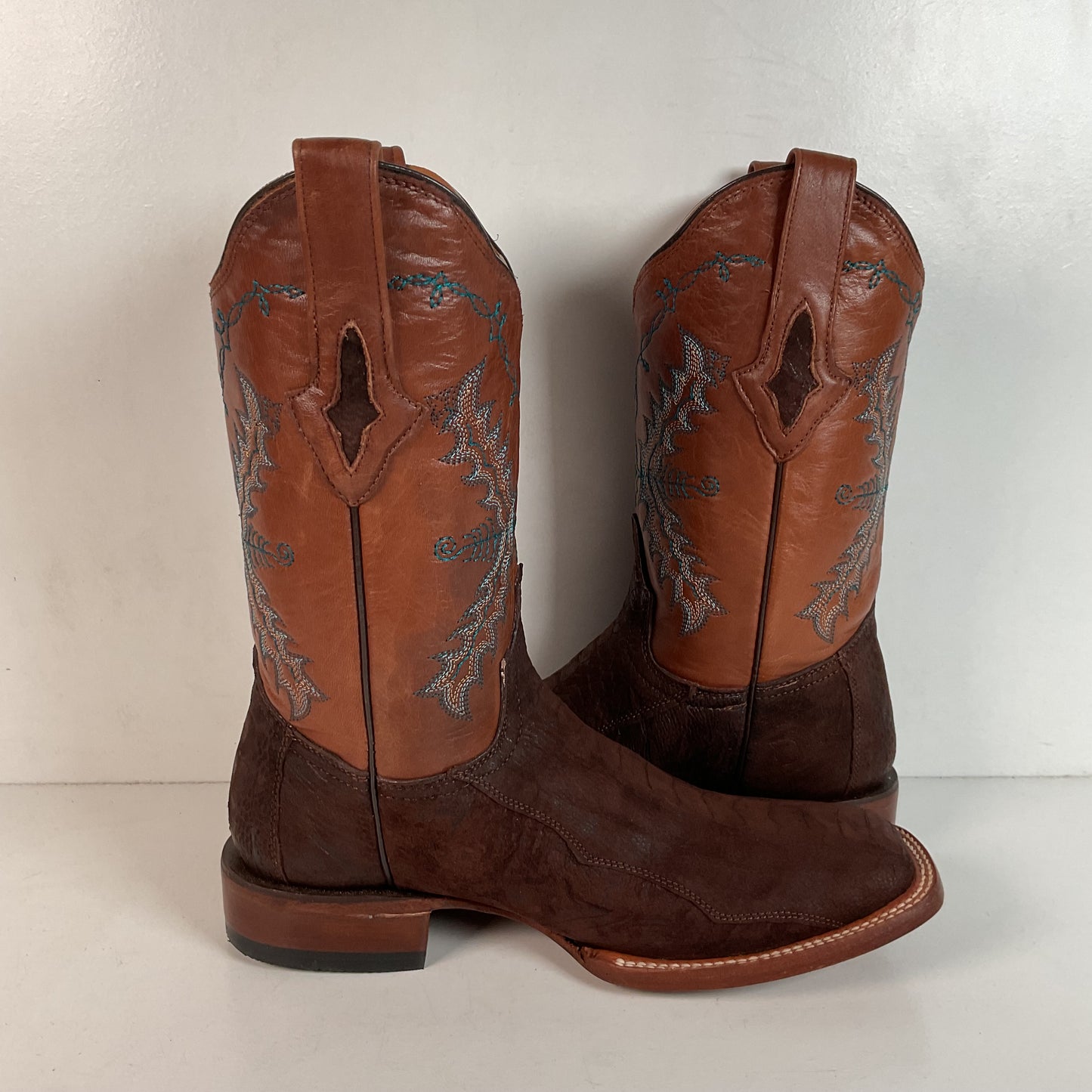 Lucchese for Resistol Ranch Sueded Ostrich Leg Cowgirl Boots | Exotic | Women’s 9.5 B