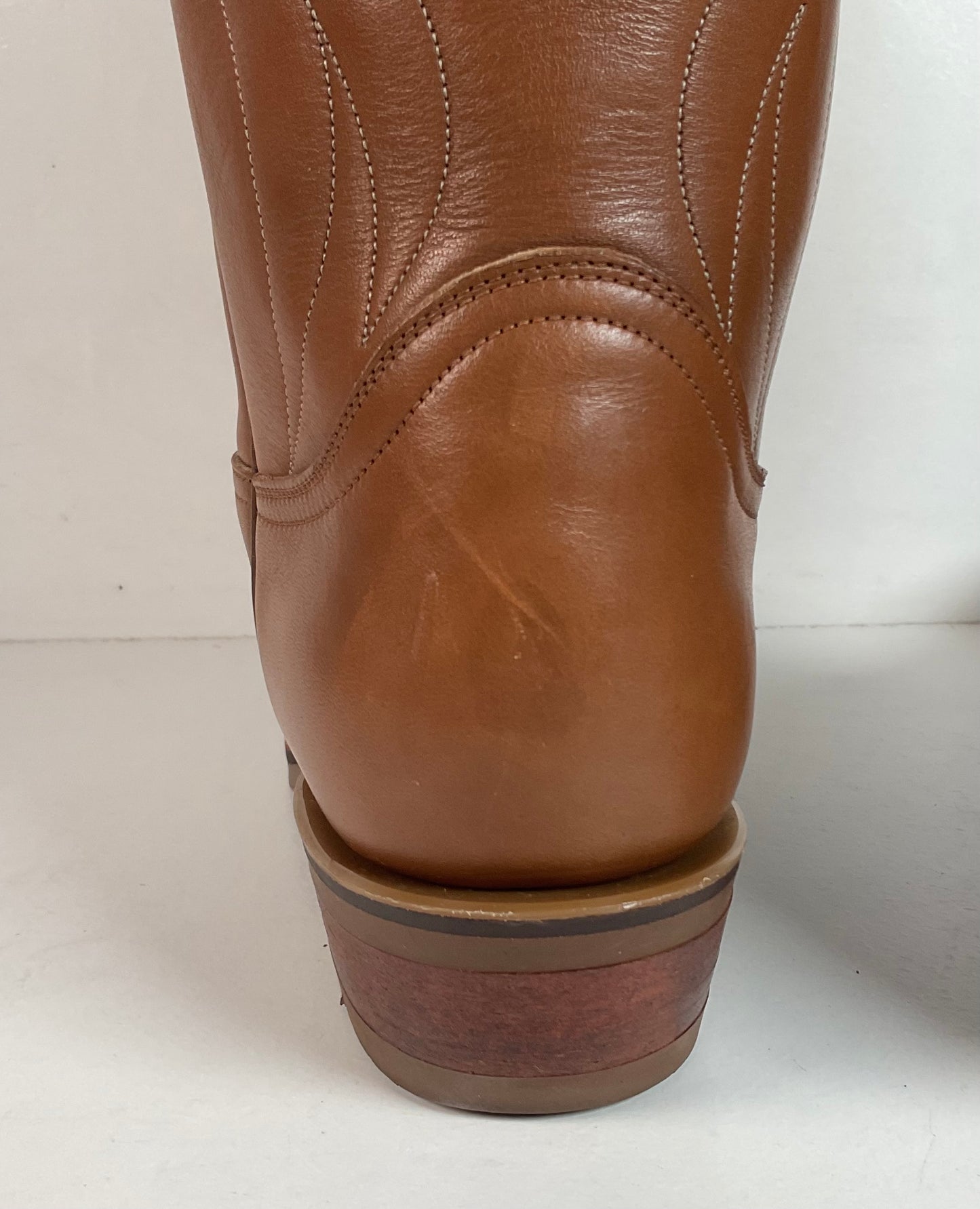 Tony Lama Retan Leather Cowboy Boots 13 A Oil-Resist Gold Label