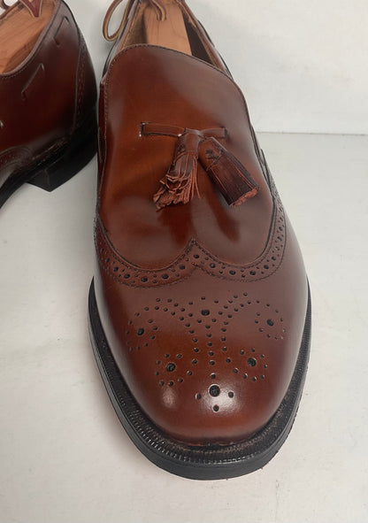 Vintage Hanover Brown Tassel Loafers 11.5 D USA Made