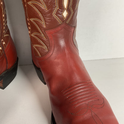 1960s Justin Pee Wee Cowboy Boots 10 D Shorty