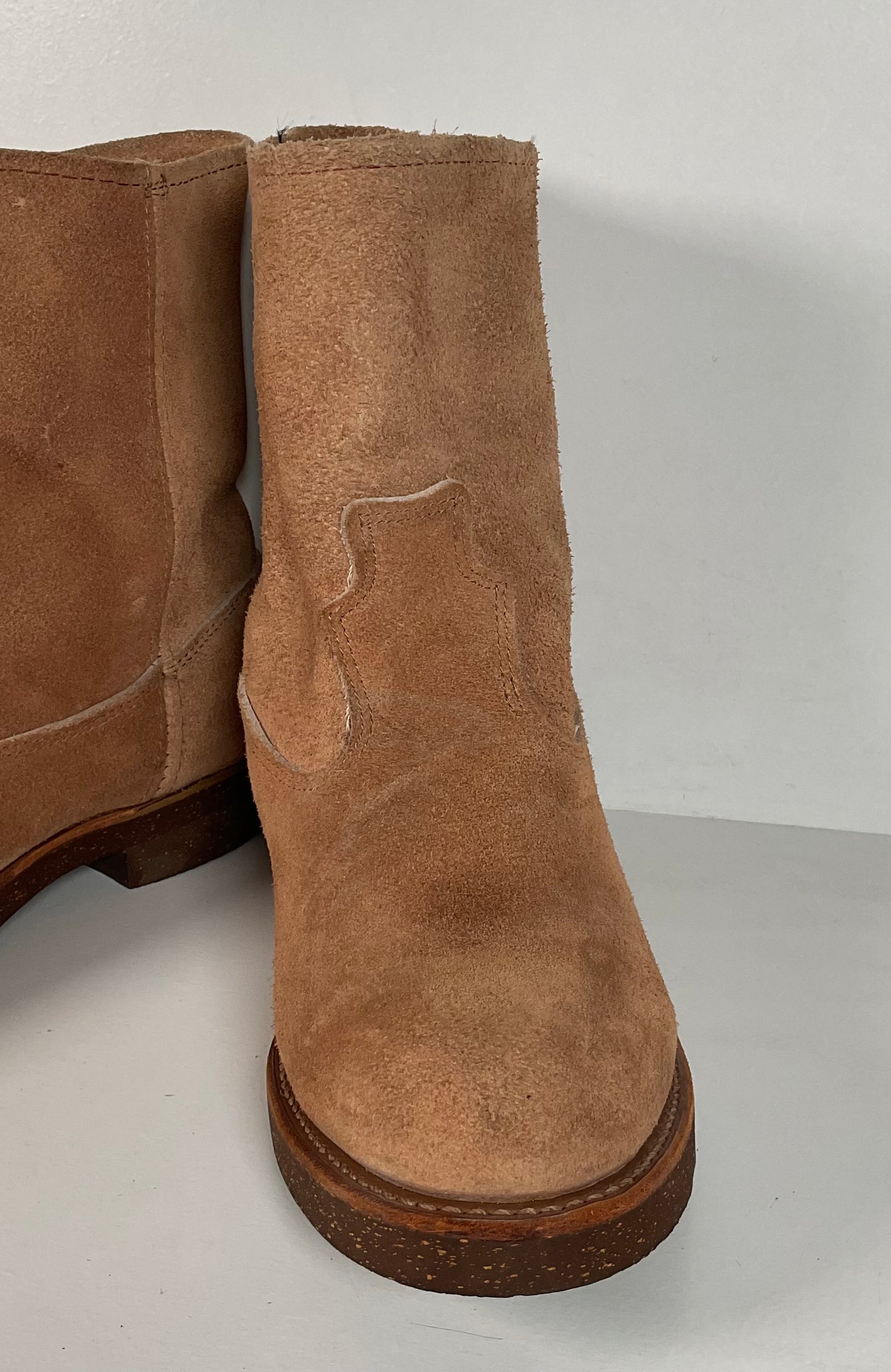 Vintage Sears Roebuck Wellington Boots | Rough Out Suede | Wearmaster | 8 D