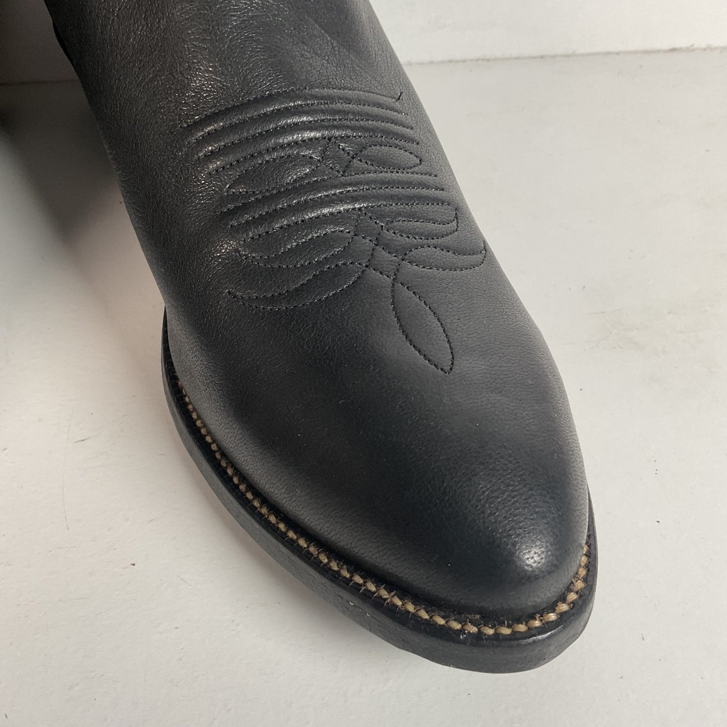 Vintage Justin European Elk Cowboy Boots | USA Made | 11 EE
