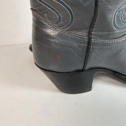 Vintage Dan Post Grey Cowgirl Boots 6 C USA Made