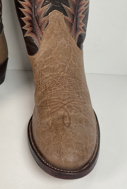 Vintage Tony Lama Elephant Cowboy Boots | Exotic | Gold Label | Men’s 9 D
